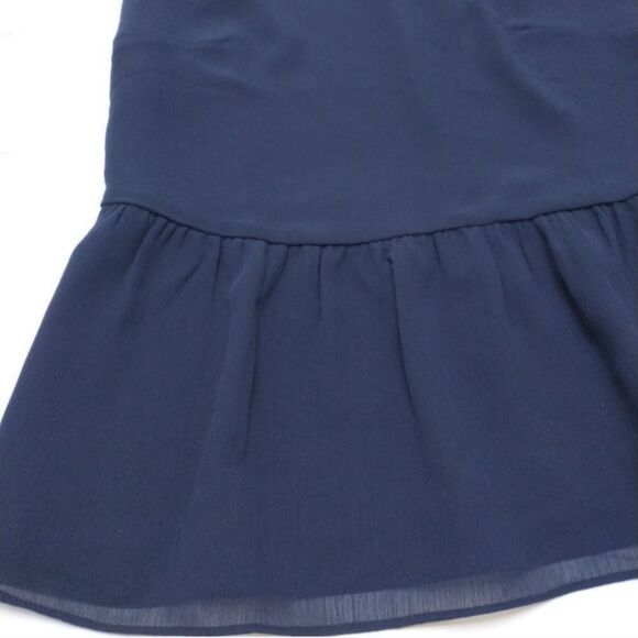 NWT J.Crew Jewel Neckline Peplum Sleeveless Navy Top, size XS - Picture 4 of 12